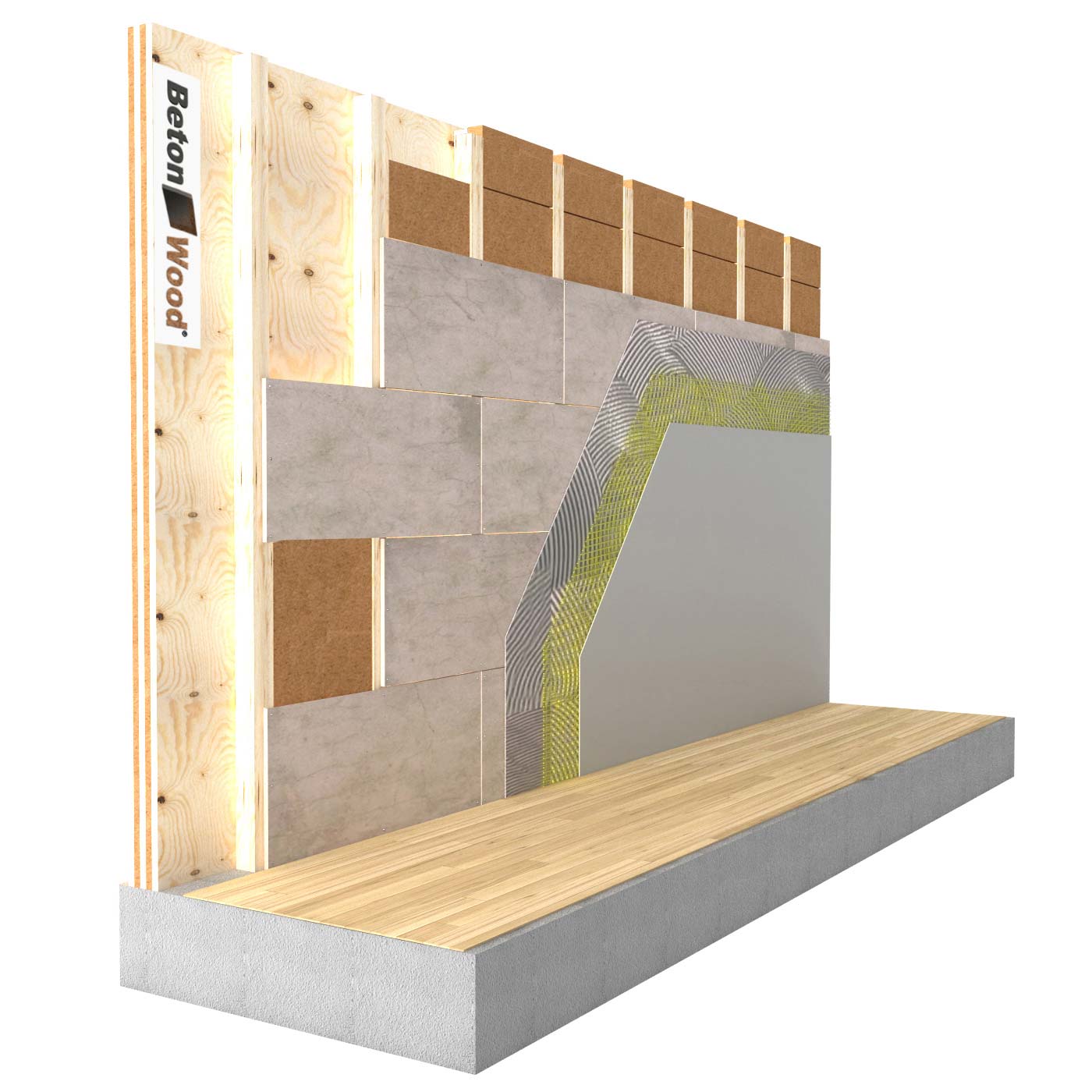 Isolamento a parete interna in fibrolegno Therm dry su legno